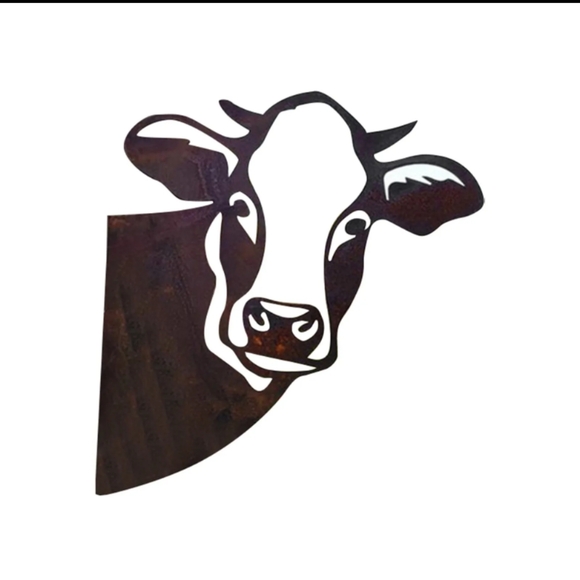 🆕Metal Peeping Cow Wall Art. - Picture 2 of 5